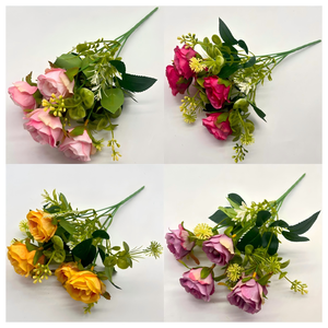 Bouquet <span class=keywords><strong>de</strong></span> roses artificielles faites à la main en gros – Fleurs réalistes longue durée pour mariage, fête des Mères, remise <span class=keywords><strong>de</strong></span> diplôme, décoration intérieure et événements festifs - Product Image 5