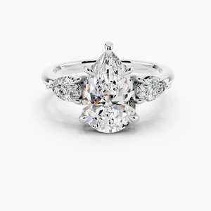 Bague de créateur pour femme en moissanite, argent sterling 925 plaqué or rose, sertissage en canal, bijoux de luxe étincelants style hip-hop - Product Image 2