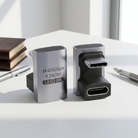 Adaptador USB4 USB-C Macho a Hembra en Forma de U, 240W, 8k, 40Gbps, Tipo de Producto: Adaptadores y Conectores