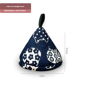 Poignée de couvercle triangulaire isolante en coton et lin, résistante à la chaleur, mini-gants de four pour casseroles et faitouts - Product Image 6