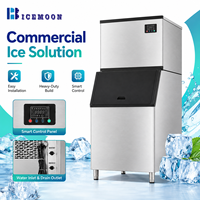 Machine à glaçons industrielle 230 kg, type split, machine à glaçons commerciale avec garantie d'un an