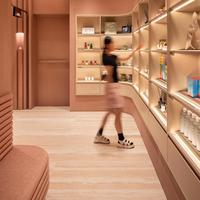 Design d'intérieur de salon de beauté, idées de décoration pour ongles, mobilier de boutique personnalisé, manucure et pédicure