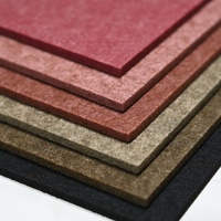 Vente flash - Panneaux acoustiques en fibre de polyester de 12 mm d'épaisseur pour salon, studio, hôtel - Absorption acoustique hautement efficace, design moderne