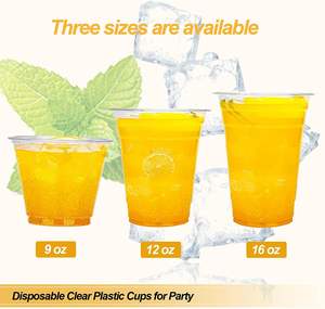Custom logo Printed clear 12, 16, 20, 24oz PP PET Transparent Disposable <b>Plastic</b> Boba <b>Cup</b> with Lid - Product Image 3