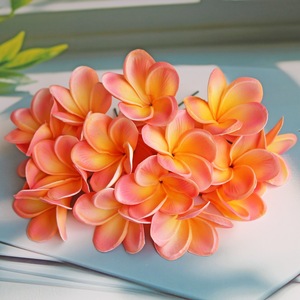 Flores Artificiales de Espuma DREA Hawaii Plumeria Hibiscus Hechas a Mano para DIY, con Sensación Natural, de PU, para Boda, Playa, Fiesta - Product Image 5