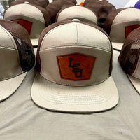 Oem Custom High Quality 7 Panel Flat Bill PVC Patch Logo Sport Snapback Cap Waterproof Laser Cut Hole Perforated Hat
