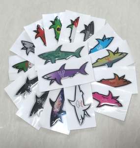 สติกเกอร์ฉลามเป็นมิตรต่อสิ่งแวดล้อมแบบปรับแต่งได้ทันสมัยสติกเกอร์รูปฉลามแบบธงเจอร์ทรูด CP jul omerta vrunk Paul และสติกเกอร์ฉลาม - Product Image 2
