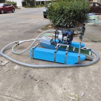 Draga de Oro de 2.5 Pulgadas con Succión a Chorro, Motor de Gasolina, Barco de Minería de Oro por Sifón para Minería en Ríos Pequeños