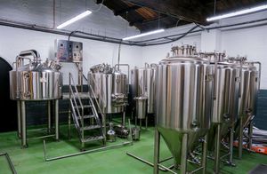 Système de brassage automatique de bière artisanale CASSMAN 500 <span class=keywords><strong>litres</strong></span>, haute productivité, <span class=keywords><strong>pompe</strong></span> à moteur, réservoir sous pression, composants principaux - Product Image 5