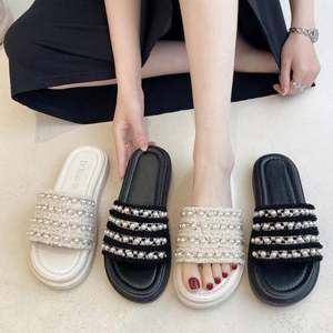 <span class=keywords><strong>Sandales</strong></span> pour femmes de créateur, pantoufles en cuir de luxe pour femmes, chaussures plates, <span class=keywords><strong>sandales</strong></span> <span class=keywords><strong>Oran</strong></span>, chaussures de fête, chaussures de mariage - Product Image 5