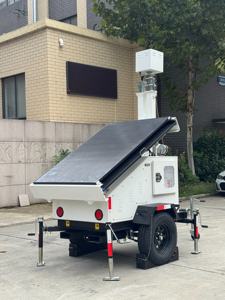 Torre de Iluminación Móvil SHLEME con Panel Solar de 450W*3, Montada en Remolque, con Mástil de 7m de Altura, para Trabajos Viales, CCTV - Product Image 3