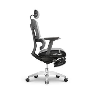 Asiento de malla de nailon <span class=keywords><strong>Wintex</strong></span>, mecanismo de aluminio, resistente, reclinable, ejecutivo, de lujo, ancho, Extra grande, silla de oficina con reposapiés - Product Image 4