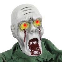 Jouet électrique à commande vocale, fantôme chauve rampant, accessoires amusants pour farces d'Halloween pour jeunes, maison hantée