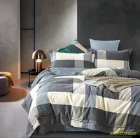 De Lujo cómodo 100% algodón cubierta de cama hoja de nombre de marca de las sábanas de la cama rey tamaño edredón hoja de cama