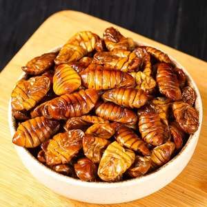 Pupas de gusano de seda vivas recién congeladas sin aditivos: un producto congelado especial hecho de gusanos de seda - Product Image 2