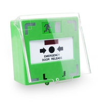 Vians Green ABS LED Indicateur d'état Bouton d'appel manuel d'urgence Bouton d'alarme incendie Contrôle d'accès de sortie