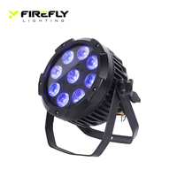 Projecteur LED Uplight sur batterie 9x18W RGBWA UV 6-en-1 sans fil DMX pour éclairage de scène, mariages, événements, DJ et fêtes