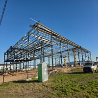 Hangar para Aviones con Estructura de Acero de Vano Abierto, Gran Entrada, Edificio de Almacenamiento de Aviación, Diseño Resistente a la Corrosión