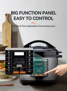 Appuyez sur le bouton de contrôle 15 en 1 <span class=keywords><strong>mijoteuse</strong></span> vapeur dinde acier inoxydable autocuiseur électrique 6 <span class=keywords><strong>litres</strong></span> 8 <span class=keywords><strong>litres</strong></span> <span class=keywords><strong>10</strong></span> <span class=keywords><strong>litres</strong></span> - Product Image 4