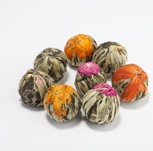 Free sample natural blooming flower tea ball hand-made herbal tea