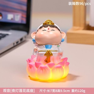 ชุดตุ๊กตาเรซิ่นฮวงจุ้ยสำหรับตกแต่งโต๊ะทำงาน ของขวัญปีใหม่จีน ของตกแต่งอเนกประสงค์ รูปทรงไม่สม่ำเสมอ แพ็คเกจหลายชิ้น - Product Image 5