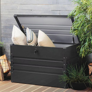Cassetta Porta Attrezzi <span class=keywords><strong>da</strong></span> <span class=keywords><strong>Giardino</strong></span> in Acciaio Zincato, Robusta e Facile <span class=keywords><strong>da</strong></span> Montare, Resistente alle Intemperie, con Serratura e Ampio Spazio di Stoccaggio - Product Image 4