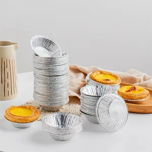 YB39 круглые мини-формы для пирогов из серебристой алюминиевой фольги 127x35 мм одноразовые контейнеры для выпечки торта Форма для домашних хозяйств