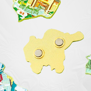 Nouvelle Idée Métal Architecture Urbaine Aimants De Réfrigérateur Souvenir Touristique Personnalisé Puzzle 3D <span class=keywords><strong>Comme</strong></span> Aimant De Réfrigérateur - Product Image 4