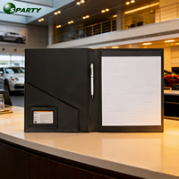 Porte-documents A4 en cuir de luxe avec logo personnalisé, style tendance, cadeau pour propriétaire de voiture, porte-documents de voiture