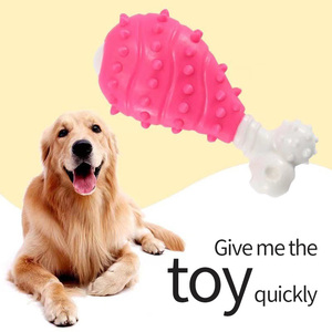 Molares de patas de pollo sólidas, PIEL DORADA, Corgi, masticar dientes, limpieza, suministros para perros, juguetes para masticar mascotas - Product Image 3