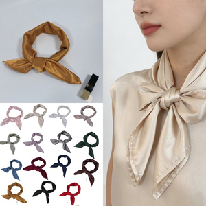 <span class=keywords><strong>Foulard</strong></span> carré moyen <span class=keywords><strong>en</strong></span> satin pour <span class=keywords><strong>femme</strong></span>, sensation soyeuse, idéal pour le sommeil et le soin des cheveux - Product Image 6