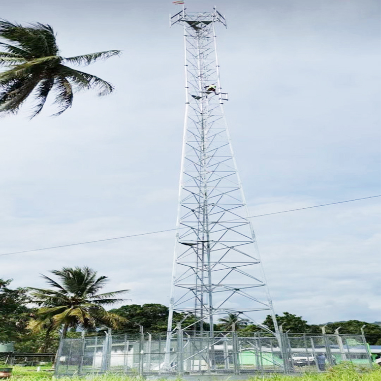 Оцинкованная, диверсифицированная, новейшая конструкция, угловая, стальная телекоммуникационная интернет-башня