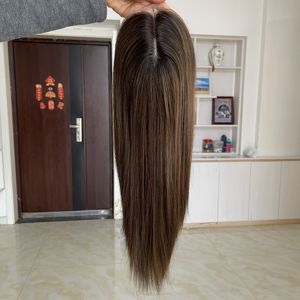 พร้อมส่ง ท็อปเปอร์ผมขนาด 8"X10" ทำมือ วิกผมแท้จากยุโรป ผมมนุษย์บริสุทธิ์แบบดิบ มินิวิกแบบลูกไม้สำหรับผู้หญิง - Product Image 2