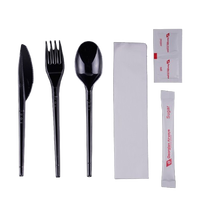 Ensemble de couverts jetables pliables en gros – Fourchette, cuillère, couteau – Kit d'ustensiles de voyage portables pour le camping, les pique-niques et les repas en extérieur