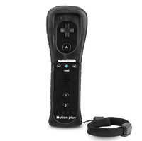Manette sans fil 2 en 1 avec joystick, Motion Plus intégré, Nunchuck et moteur de vibration pour manette Wii