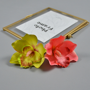 Vente chaude Soie Artificielle <span class=keywords><strong>Whelan</strong></span> Fleurs Tête Thai Orchidée Tête Pour Minorité Coiffe Fleur Bouquet De Mariée Cadeau Boîte DIY - Product Image 4