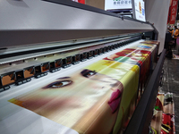 3.2m SkyColor Grand Format Éco Imprimante Solvant avec Double I3200-E1 Têtes D'impression