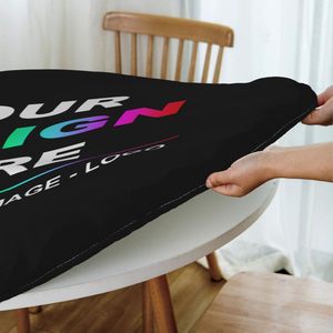 Personalized Custom <strong>Tablecloth</strong> With Company Business Logo Your Text Image Stretch Spandex Covers Trademark for <strong>Rectangle</strong> Events - Product Image 6