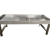 Table de refroidissement de sirop de circulation d'eau d'acier inoxydable pour faire des bonbons