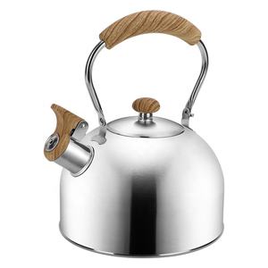 Nuovo 2,5l in acciaio inox fischiante tè <span class=keywords><strong>teiera</strong></span> <span class=keywords><strong>per</strong></span> uso alimentare <span class=keywords><strong>per</strong></span> rendere il tè acqua di ebollizione compatibile stufe a Gas fornelli a <span class=keywords><strong>induzione</strong></span> - Product Image 1