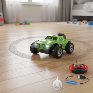 Auto RC AJB a 5 Canali 27Mhz con Illuminazione a Spruzzo, Veicolo Fuoristrada Simulato di Grado Hobby, Auto Elettrica Telecomandata per Bambini - Product Image 4