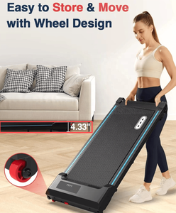 Electric Foldable Treadmill Flat Walking Machine LED Display <strong>Manual</strong> Incline Anti-Slip Surface Portable Design for Indoor Fitness - Product Image 5