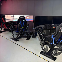Simulateur de course automobile 3DOF-6DOF avec chaise VR 360° et construction en fibre de verre pour une utilisation en intérieur