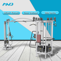 Équipement de musculation de haute qualité MND-AN41 Crossover & Cable Jungle (5 stations) Équipement de fitness Nouveau matériel de musculation Machine de musculation