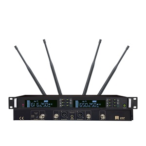 ไมโครโฟนไร้สาย UHF ระ<span class=keywords><strong>ด</strong></span>ับมืออาชีพ SKM5000 หน้าจอสีน้ำเงิน True Diversity 2 ช่องสัญญาณ แบบมือถือโลหะ สำหรับการแสดงบนเวที/ร้องเพลง/<span class=keywords><strong>คาราโอเกะ</strong></span> - Product Image 6