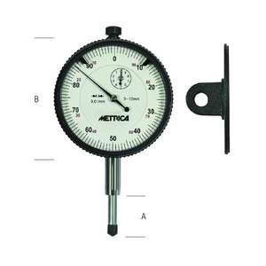 METRICA-INDICATEUR À CADRAN DE PRÉCISION 41025 avec plaque d'oreille supplémentaire-MICROMETRES EAN 8001066410255 ET JAUGES À CADRAN - Product Image 1