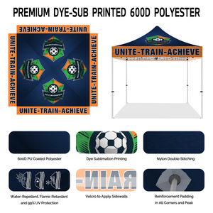Tenda Pubblicitaria Pieghevole Personalizzata 10x10 10x15 10x20ft, Impermeabile e Resistente ai Raggi UV, con Telaio in Alluminio per Fiere ed Eventi all'Aperto - Product Image 4