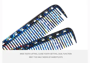 Pettine da barbiere professionale pettine da taglio per capelli Set di taglio di capelli pettine a denti larghi logo personalizzato