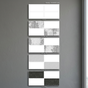 Decoración de porcelana esmaltada 300x600mm azulejos de pared de cerámica Digital 12x24 nuevo diseño para baño decorativo proveedor directo para reventa - Product Image 6