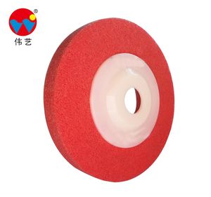 Weiyi Mài công cụ 4 inch màu đỏ không dệt thép không gỉ Mài đĩa cho kim loại <span class=keywords><strong>deburring</strong></span> - Product Image 4